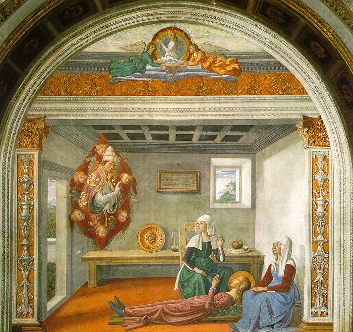 Domenico Ghirlandaio Announcement of Death to Saint Fina china oil painting image